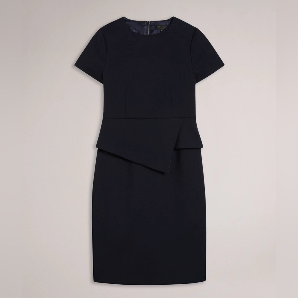 Ted Baker Elynah Navy Blue Midi Dress